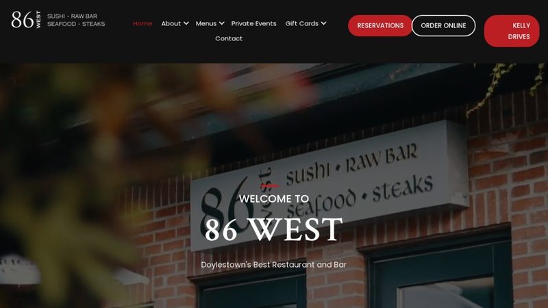 86 West website preview