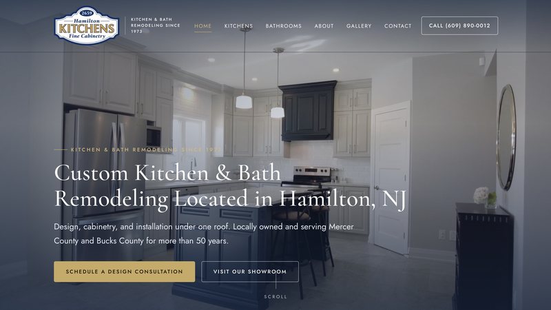 Hamilton Kitchens website preview